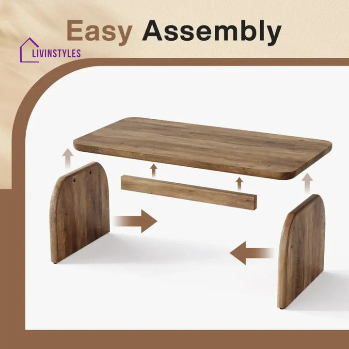 Vandana Solid Wood Coffee Table for Living Room