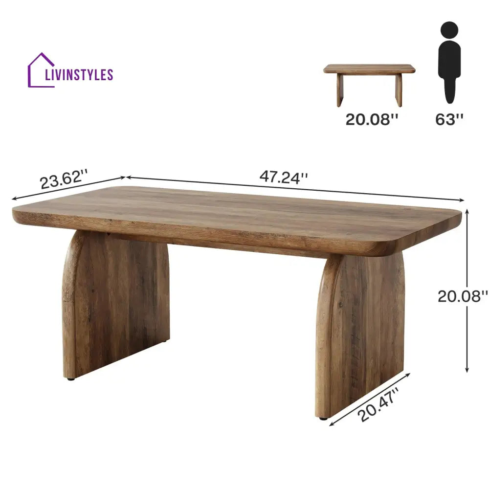 Vandana Solid Wood Coffee Table for Living Room