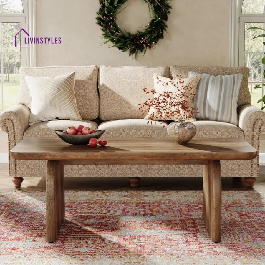 Vandana Solid Wood Coffee Table for Living Room