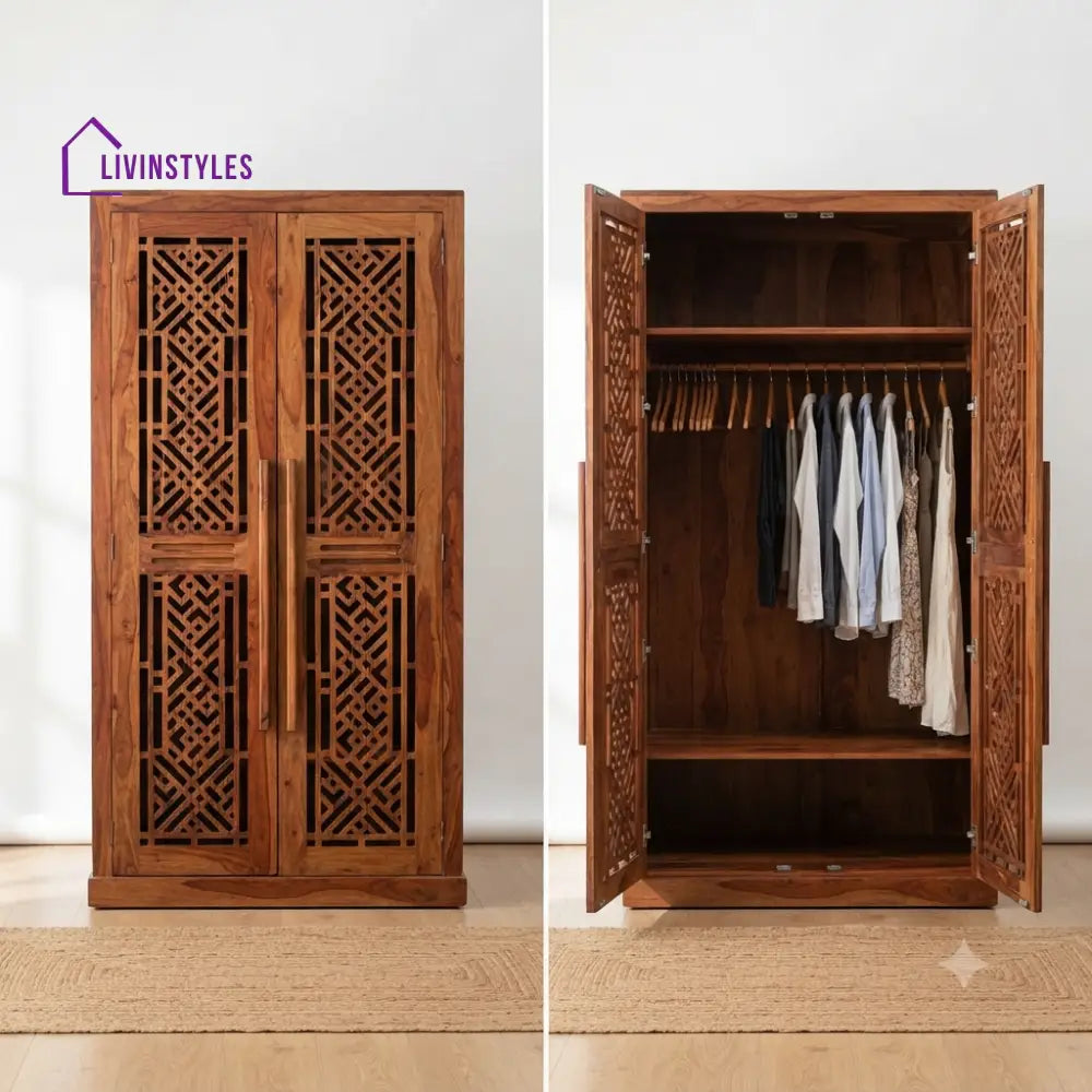 Vanshika Wooden Wardrobe for Clothes | Cupboard for Clothes