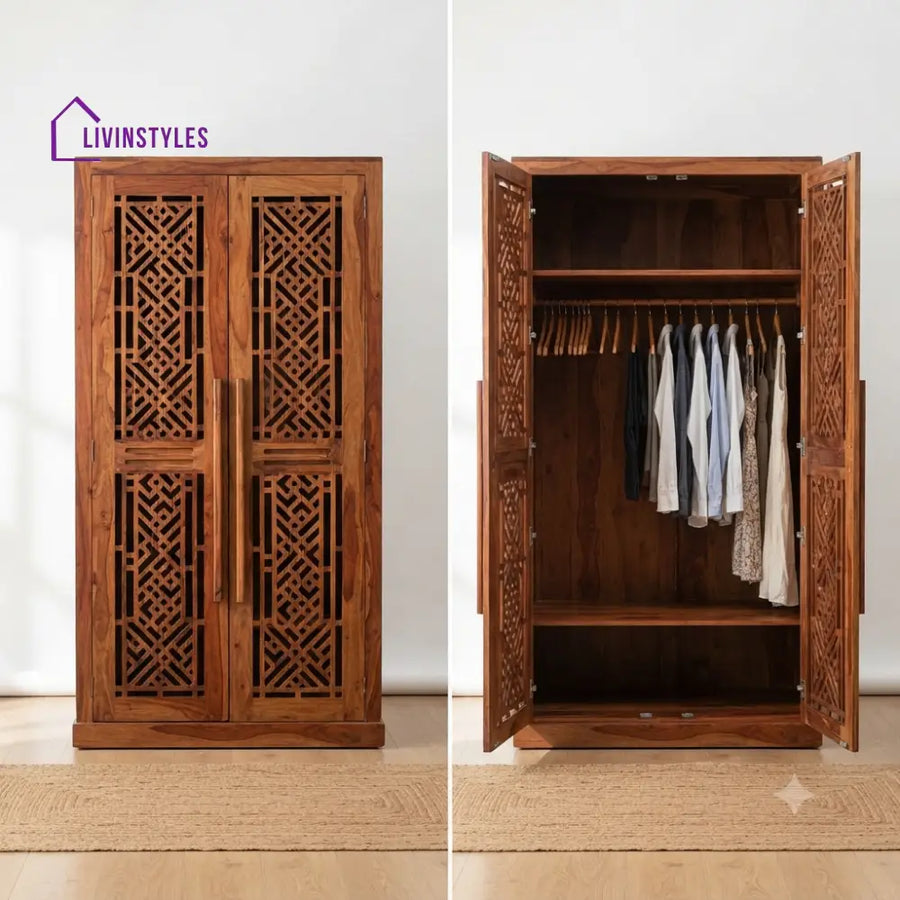Vanshika Wooden Wardrobe for Clothes | Cupboard for Clothes