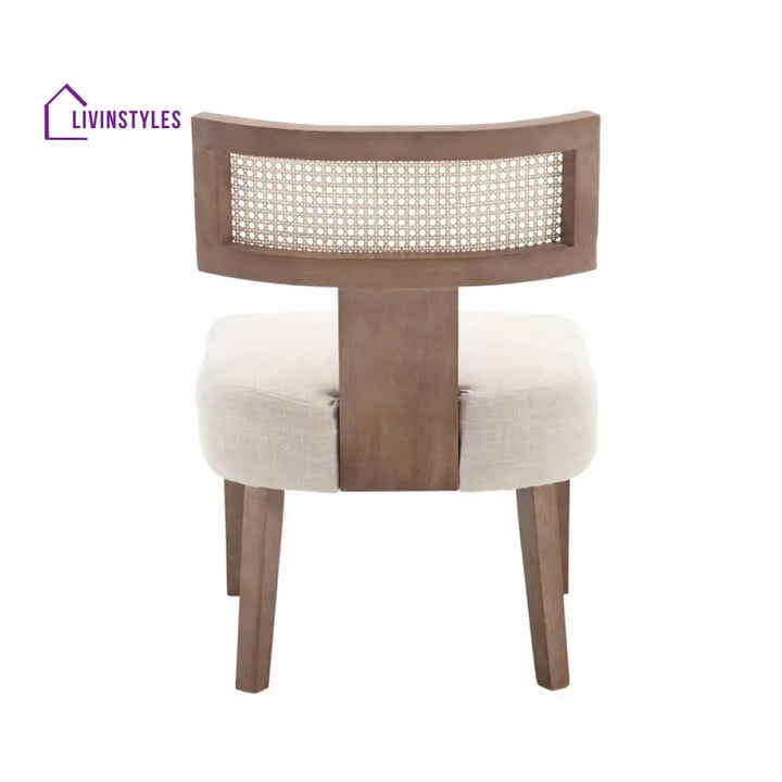 Vanya Solid Wood Frame and Fabric Chair | Living Room Chair | Lounge Chair
