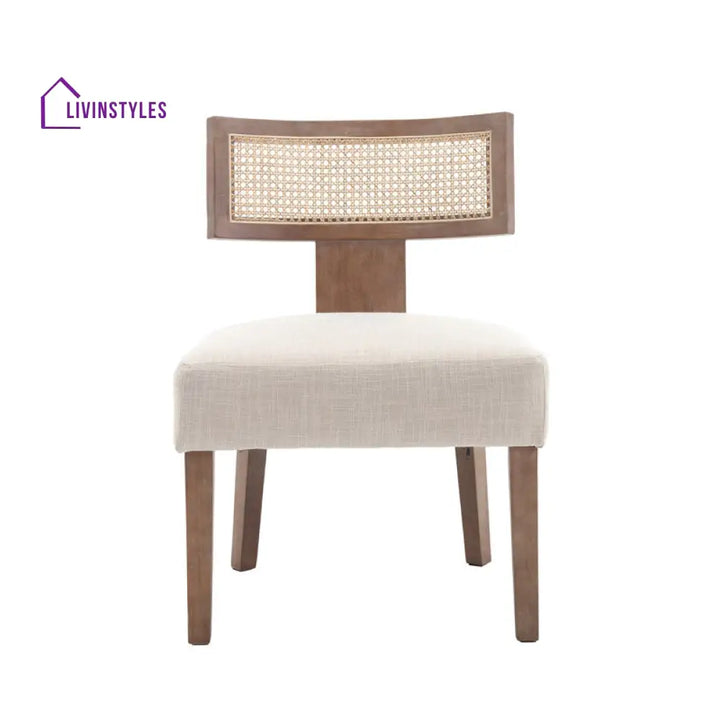 Vanya Solid Wood Frame and Fabric Chair | Living Room Chair | Lounge Chair