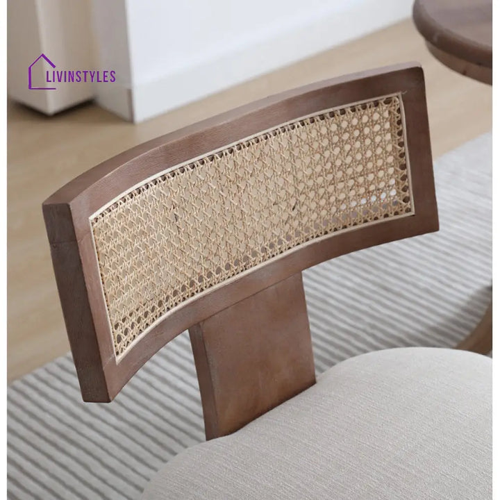 Vanya Solid Wood Frame and Fabric Chair | Living Room Chair | Lounge Chair