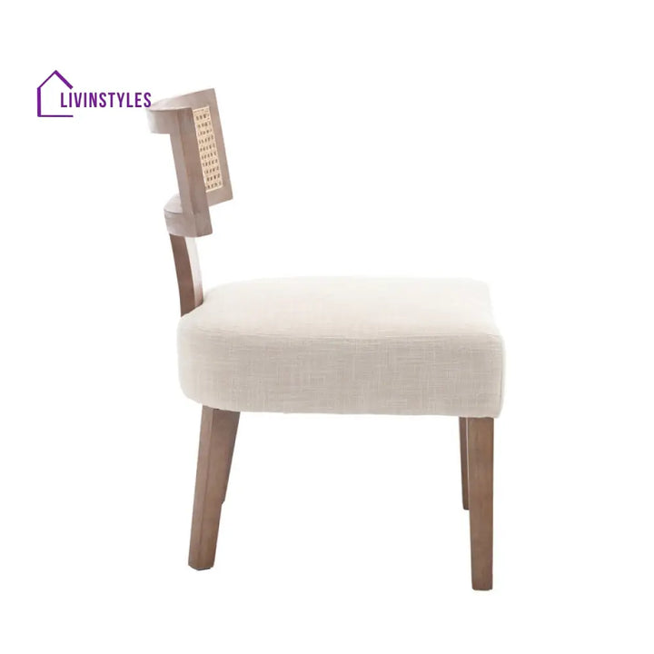 Vanya Solid Wood Frame and Fabric Chair | Living Room Chair | Lounge Chair