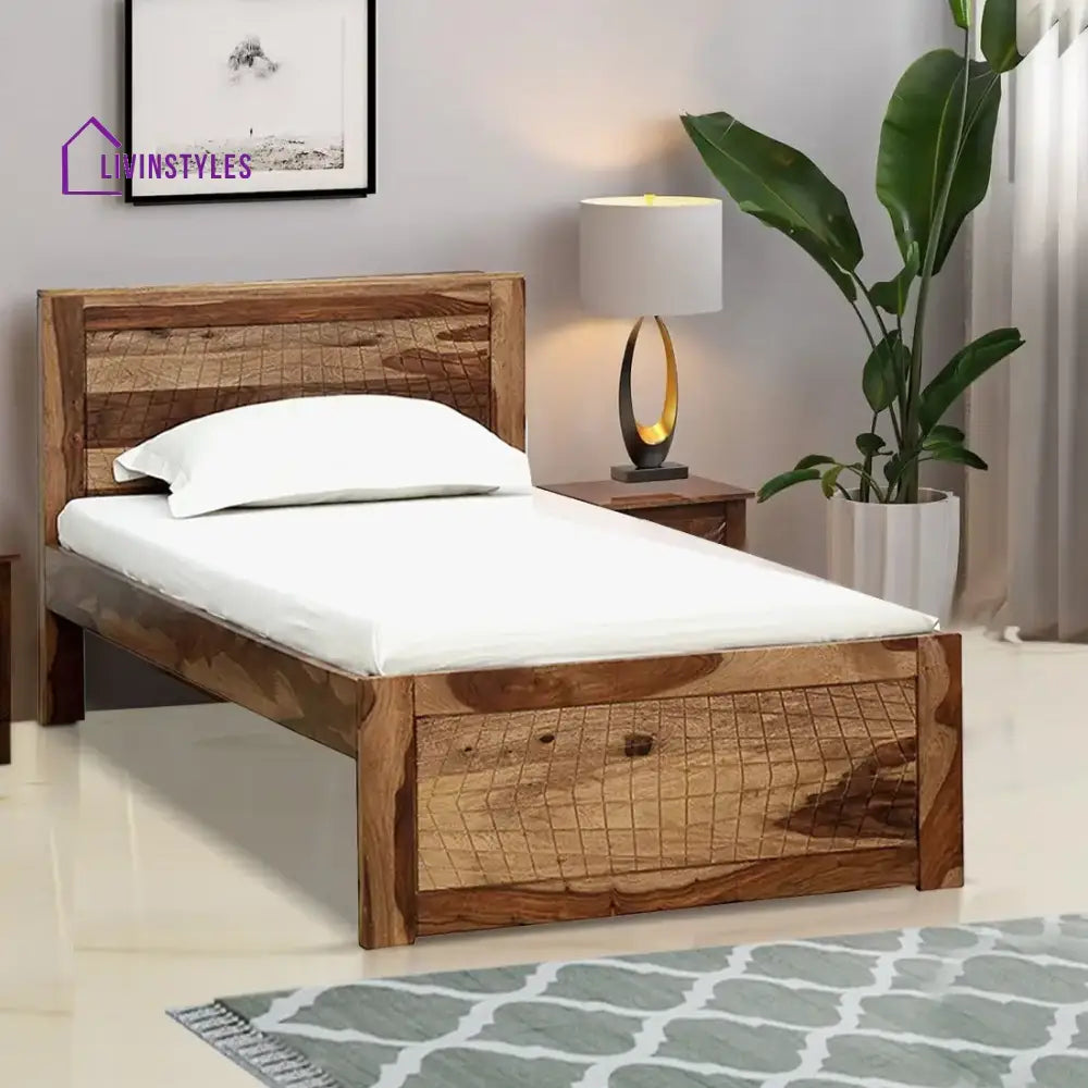 Harmonia Natural Wood Single Bed Natural Bedroom Furniture Sets