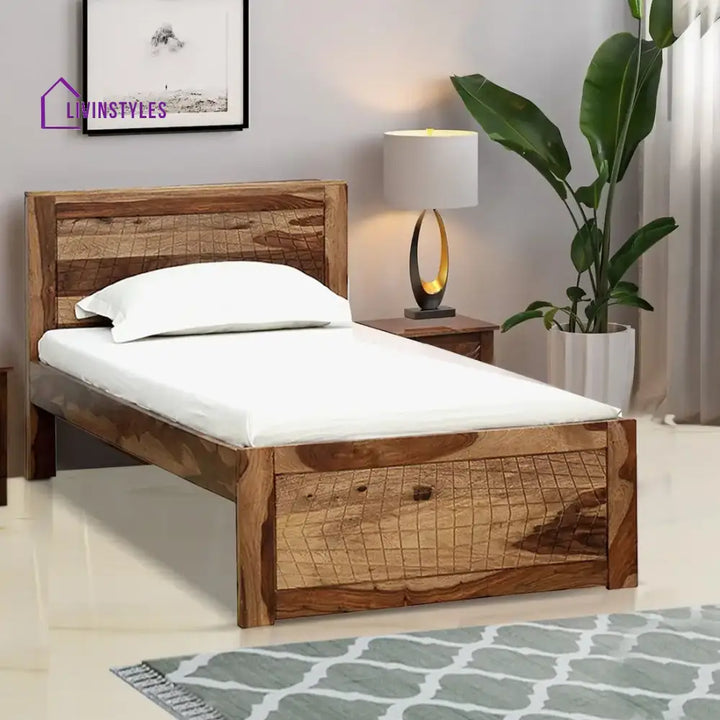 Harmonia Natural Wood Single Bed Natural Bedroom Furniture Sets