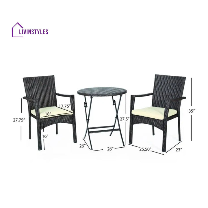 Vardi 2 Seater Round Outdoor Set