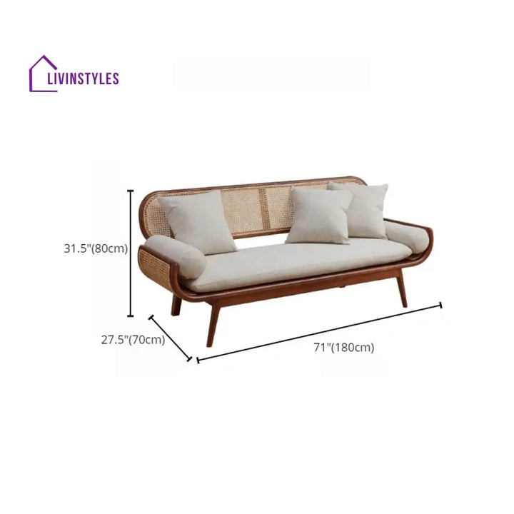 Varnika Solid Wood 3 Seater Sofa for Living Room
