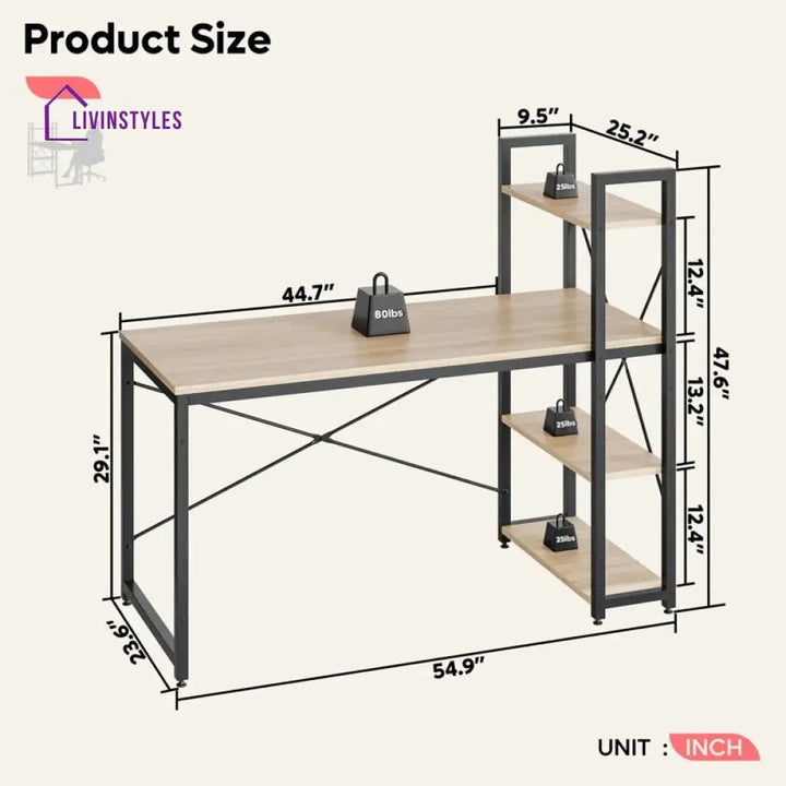 Varvara Study Table for Students