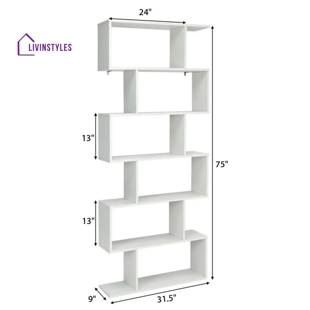 Varya Engineered Wood Bookshelves | Bookshelf for Living Room | Bedroom | Drawing Room | Study Room