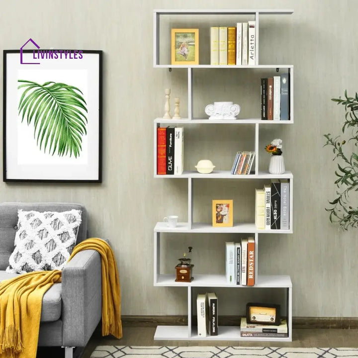 Varya Engineered Wood Bookshelves | Bookshelf for Living Room | Bedroom | Drawing Room | Study Room
