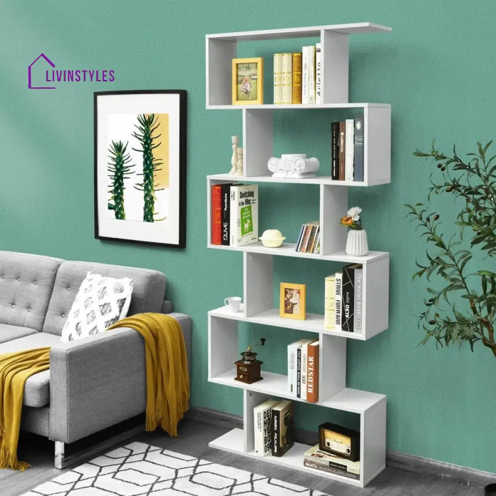 Varya Engineered Wood Bookshelves | Bookshelf for Living Room | Bedroom | Drawing Room | Study Room