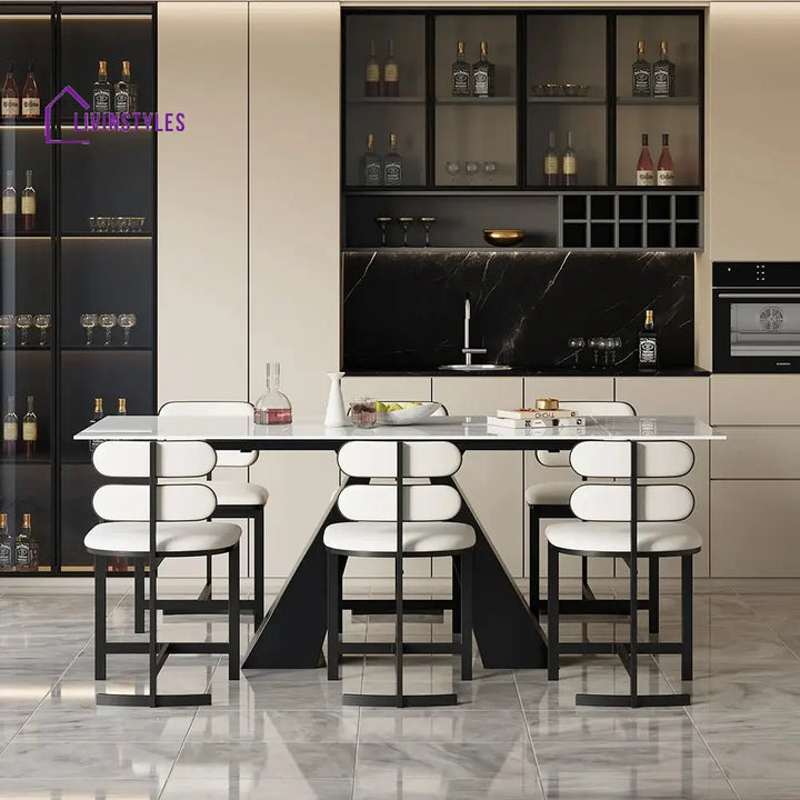 Varya Stainless Steel Dining Chairs - Single Chair
