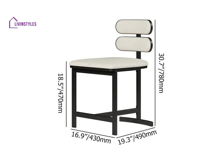 Varya Stainless Steel Dining Chairs - Single Chair