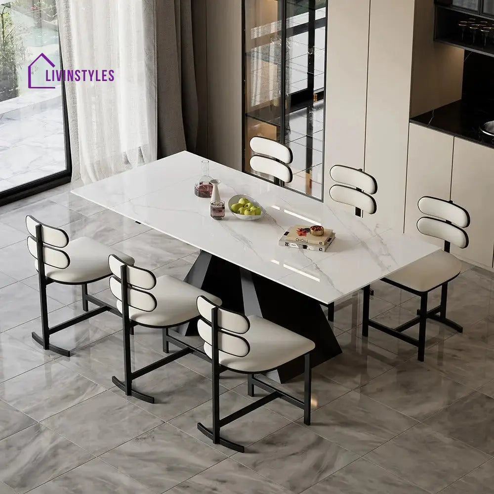Varya Stainless Steel Dining Chairs - Single Chair