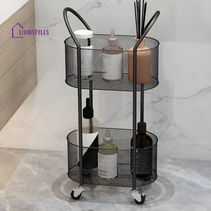 Varya Stainless Steel Frame Storage Shelves