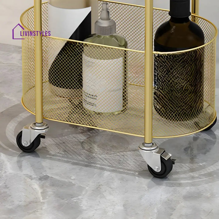 Varya Stainless Steel Frame Storage Shelves
