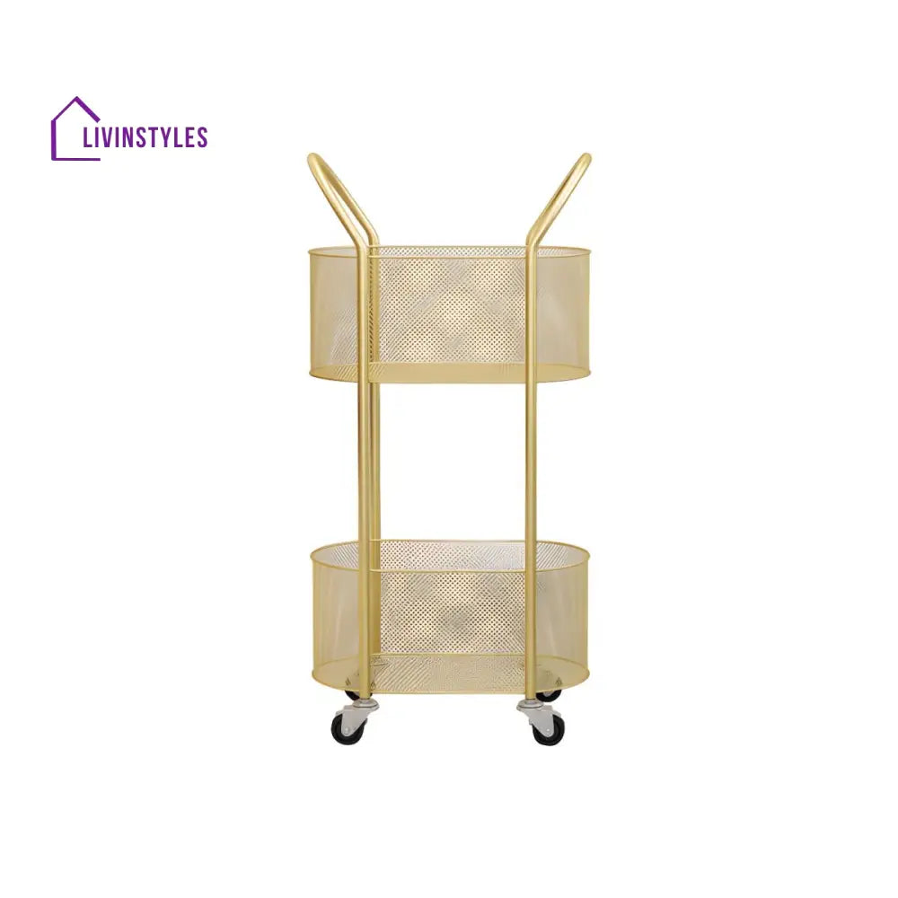 Varya Stainless Steel Frame Storage Shelves