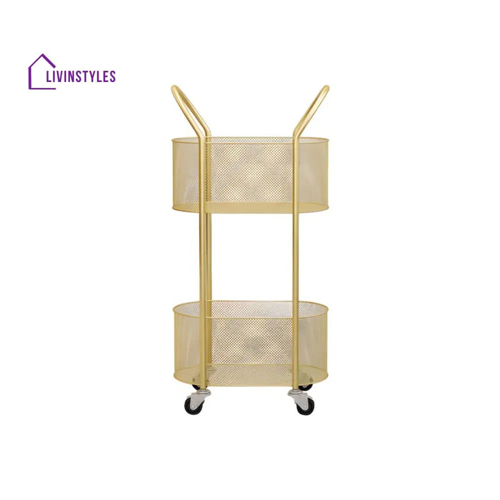 Varya Stainless Steel Frame Storage Shelves