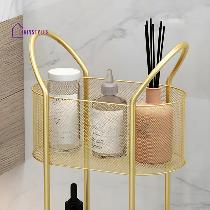 Varya Stainless Steel Frame Storage Shelves