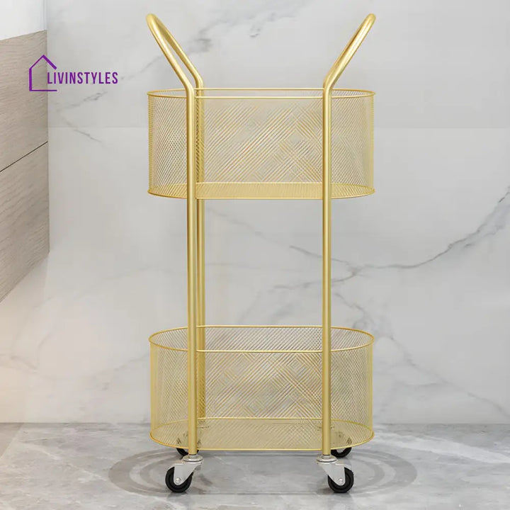 Varya Stainless Steel Frame Storage Shelves