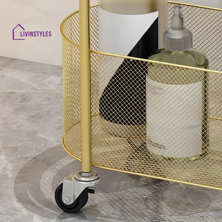 Varya Stainless Steel Frame Storage Shelves