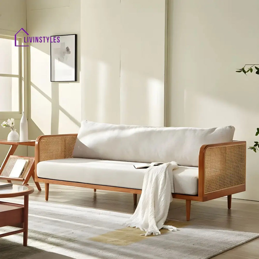 Vashika Solid Wood 3 + 1 + 1 Seater Sofa for Living Room