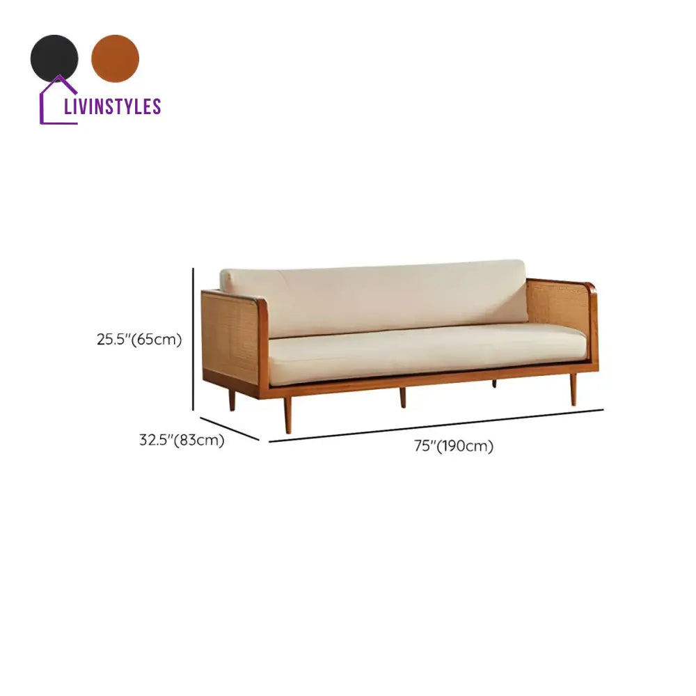 Vashika Solid Wood 3 + 2 Seater Sofa for Living Room