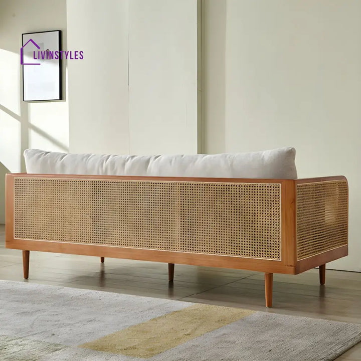 Vashika Solid Wood 3 Seater Sofa for Living Room