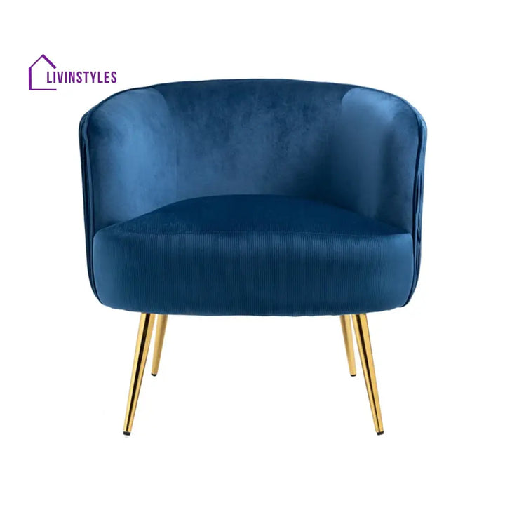 Vasilii Tufted Velvet Accent Chair Blue Furniture