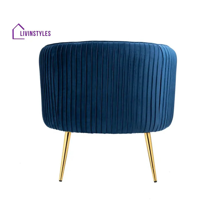 Vasilii Tufted Velvet Accent Chair Blue Furniture