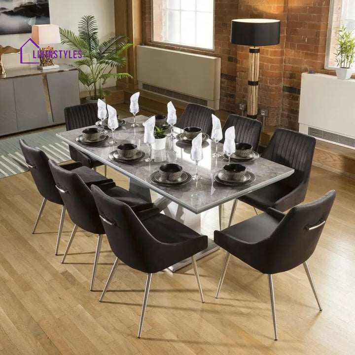 Vasilisa Large Rectangular Modern Dining Dining Table Dining Room / Dining Tables