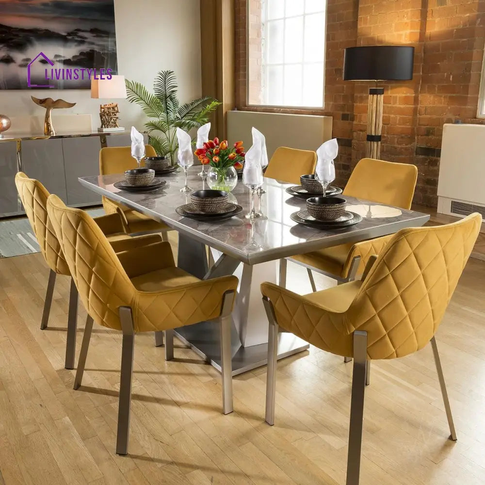Vasilisa Large Rectangular Modern Dining Dining Table Dining Room / Dining Tables