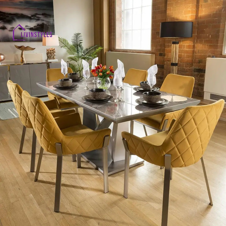 Vasilisa Large Rectangular Modern Dining Dining Table Dining Room / Dining Tables
