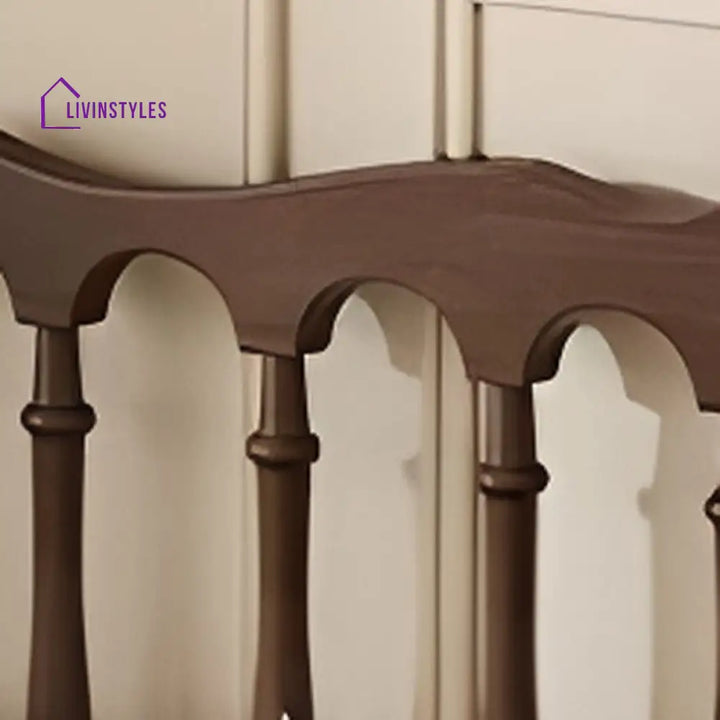 Vasilisa Solid Walnut Wood Bed for Luxury Homes
