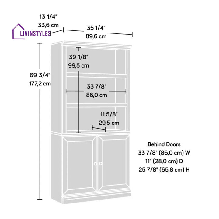 Vasilisa Solid Wood Bookshelves | Bookshelf for Living Room | Bedroom | Drawing Room | Study Room