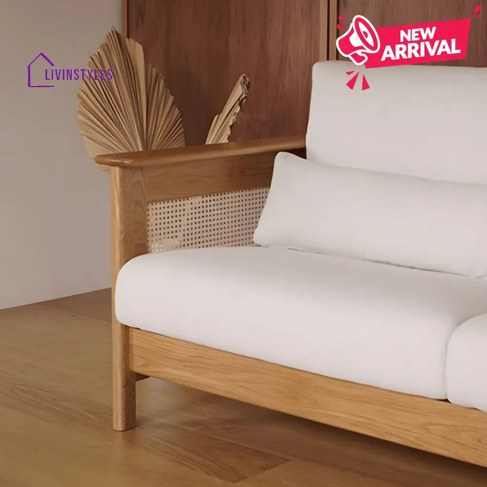 Vasiliy Solid Wood Sofa Set for Living Room | 3 + 1 + 1 Sofa Set