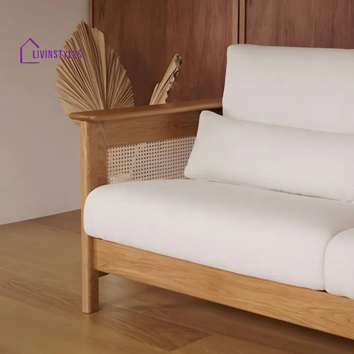 Vasiliy Solid Wood Sofa Set for Living Room | 3 + 1 + 1 Sofa Set