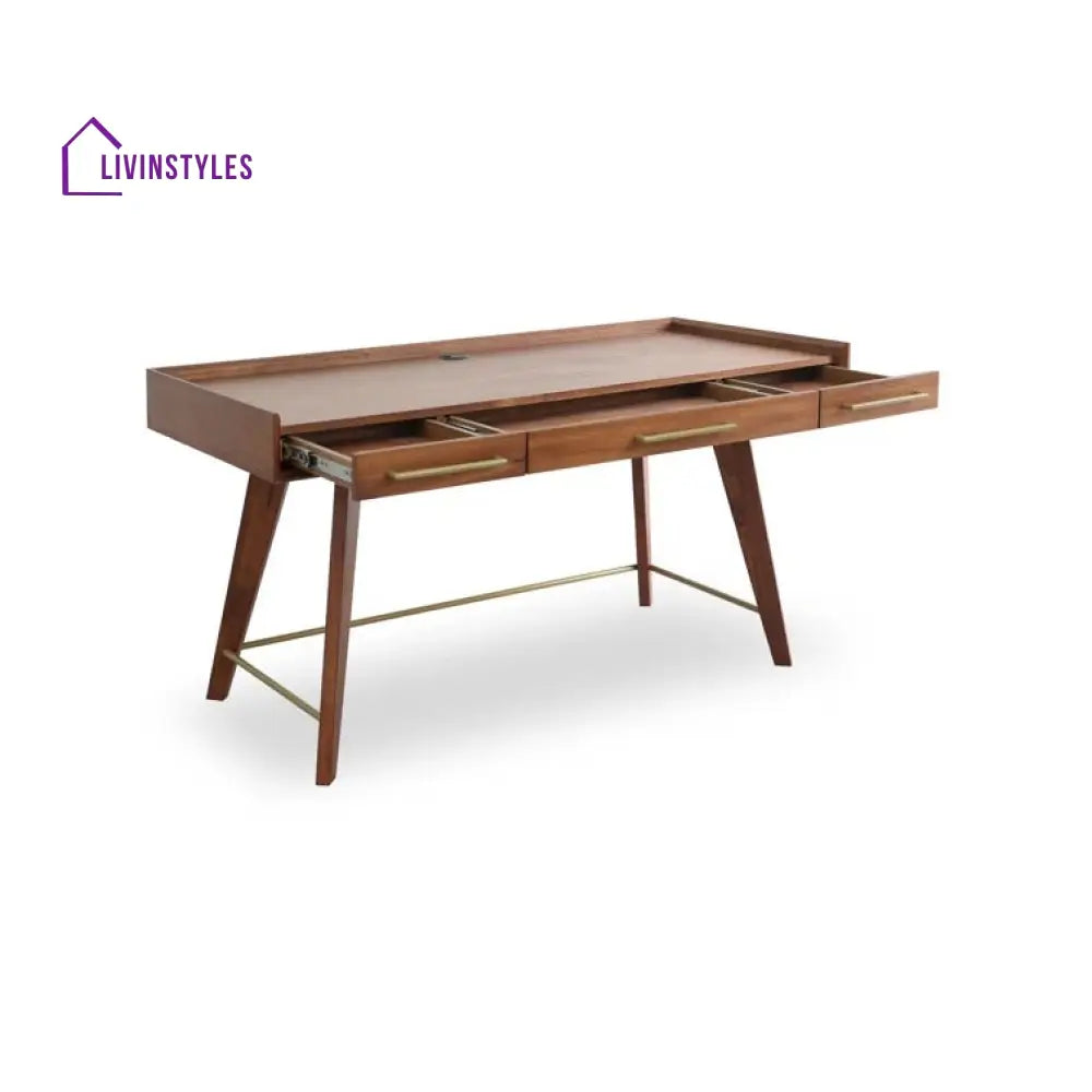 Vasily Solid Sheesham Wood Study Table for Students