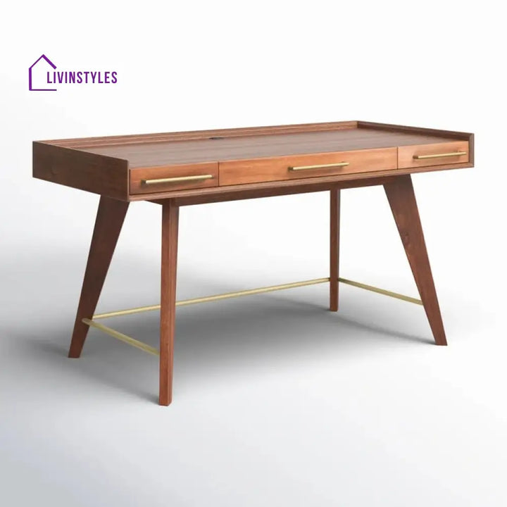Vasily Solid Sheesham Wood Study Table for Students
