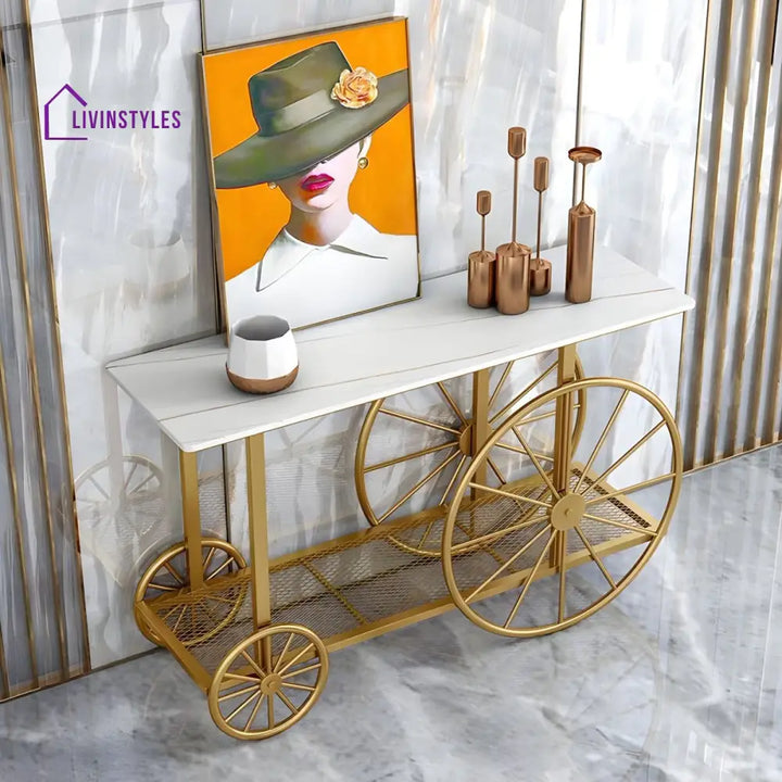 Vasily Stainless Steel Living Room Console Table