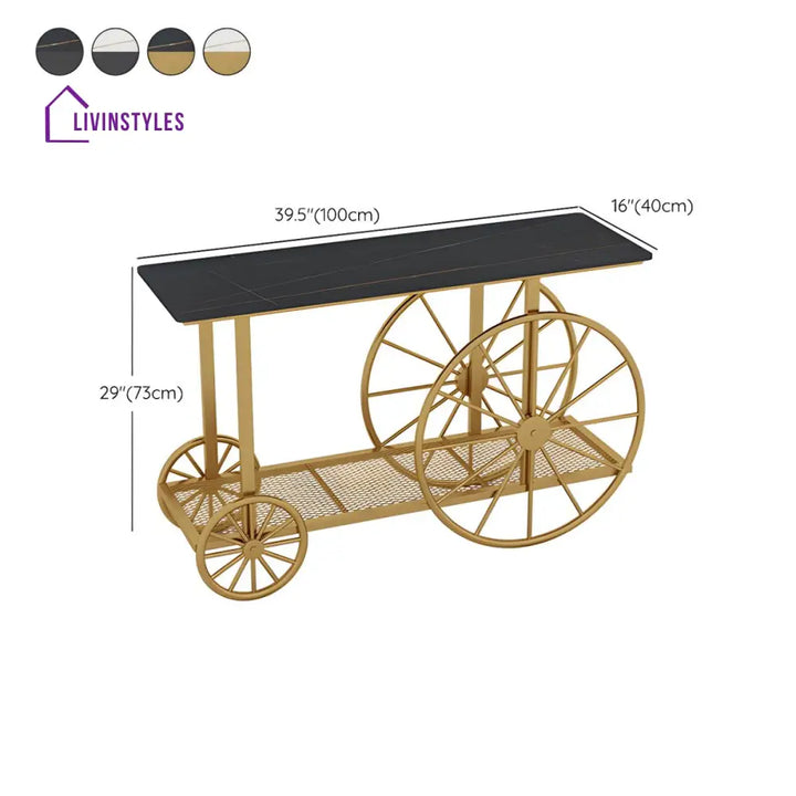 Vasily Stainless Steel Living Room Console Table