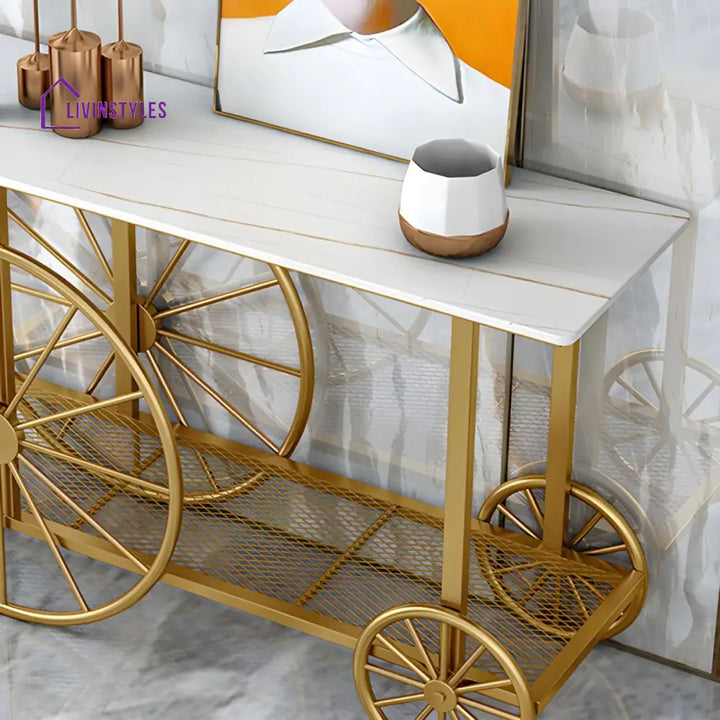 Vasily Stainless Steel Living Room Console Table