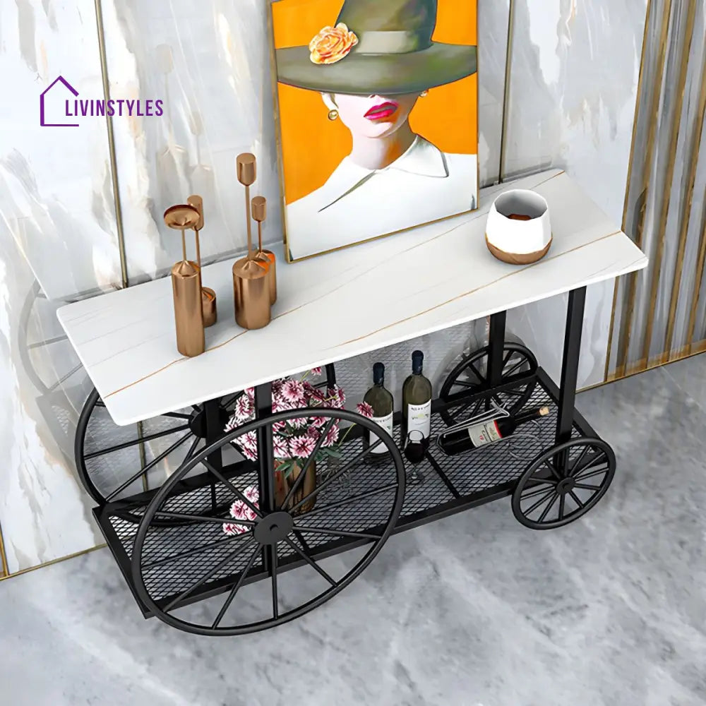 Vasily Stainless Steel Living Room Console Table