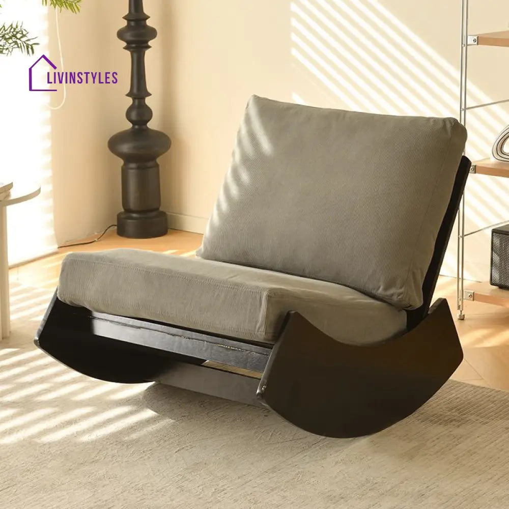 Vayla Solid Wood Rocking Chair for Living Room