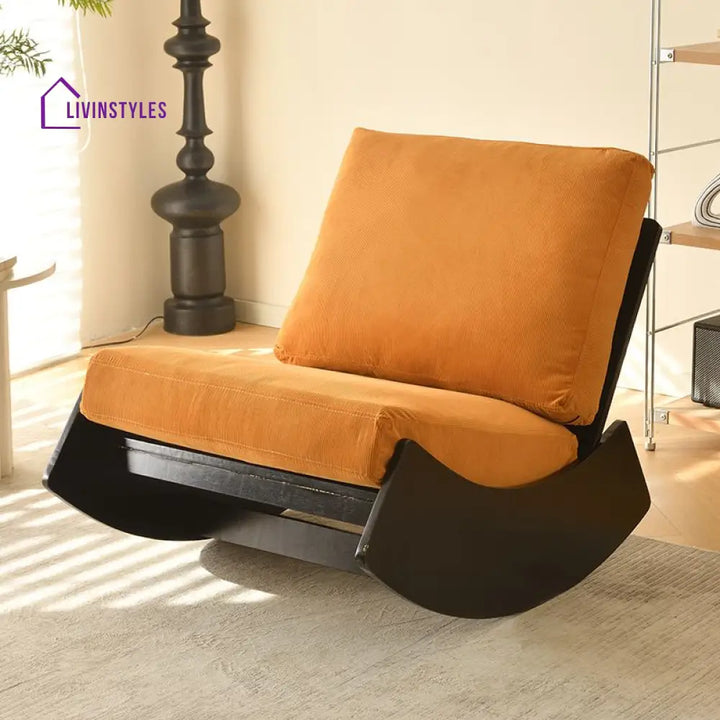 Vayla Solid Wood Rocking Chair for Living Room