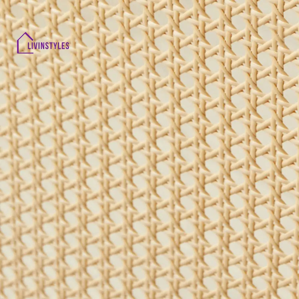 Vayla Wooden and Cane Weaving Room Partition for Living Room