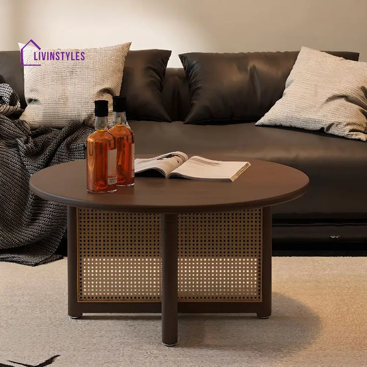Ved Solid Wood Coffee Table for Living Room