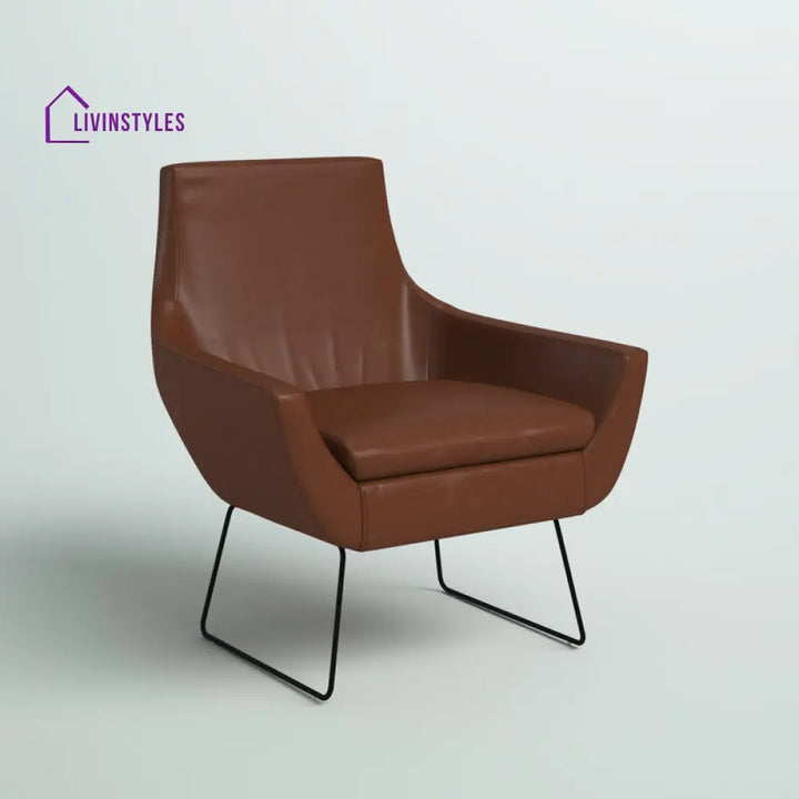 Vedika Metal and Fabric Arm Chair | Living Room Chair | Lounge Chair
